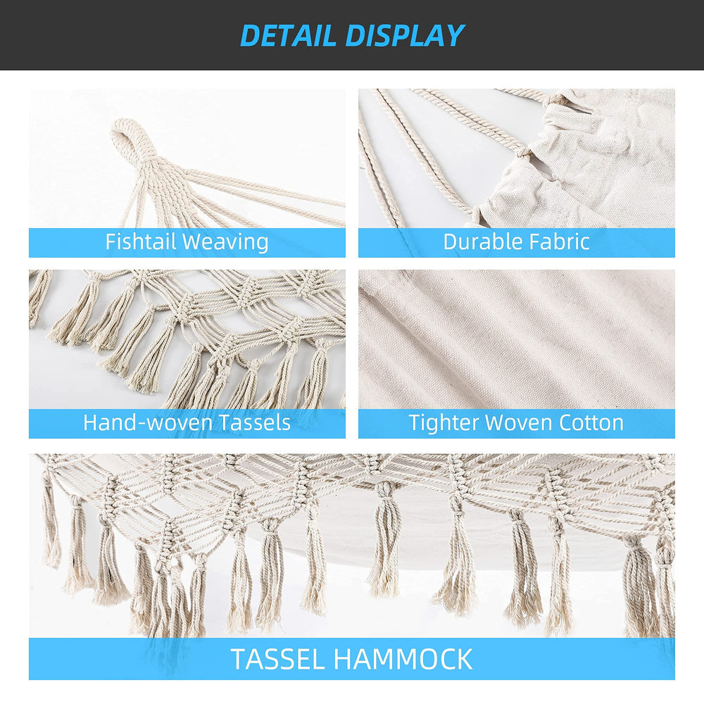 ROOITY folded hammock in included travel bag for easy carrying and portable convenience