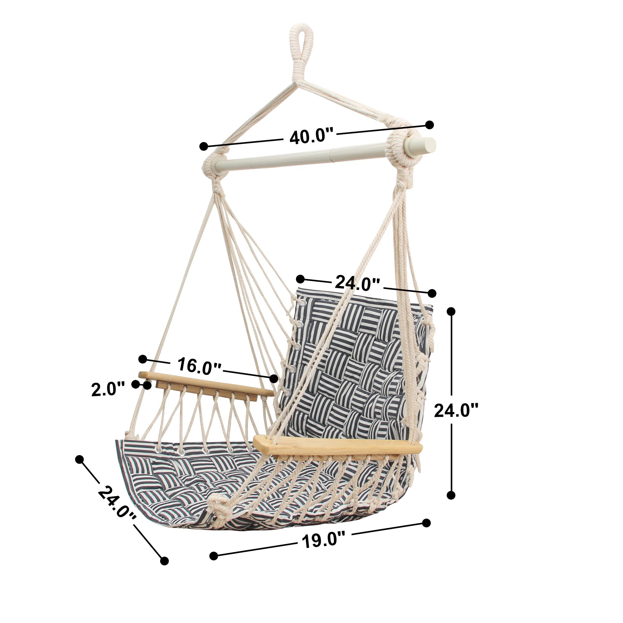 ROOITY wooden armrests close-up showing sturdy support for relaxed arms
