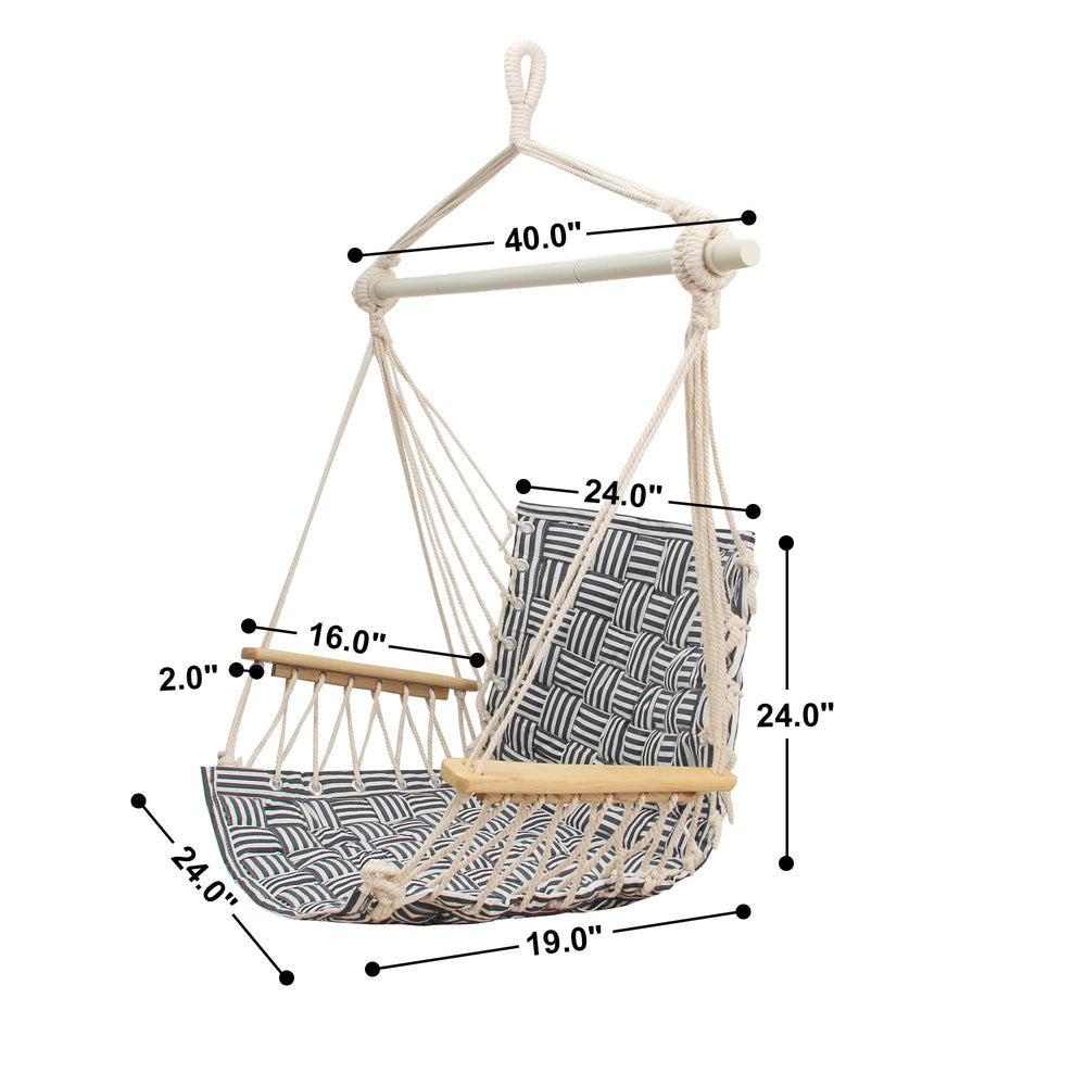 ROOITY wooden armrests close-up showing sturdy support for relaxed arms