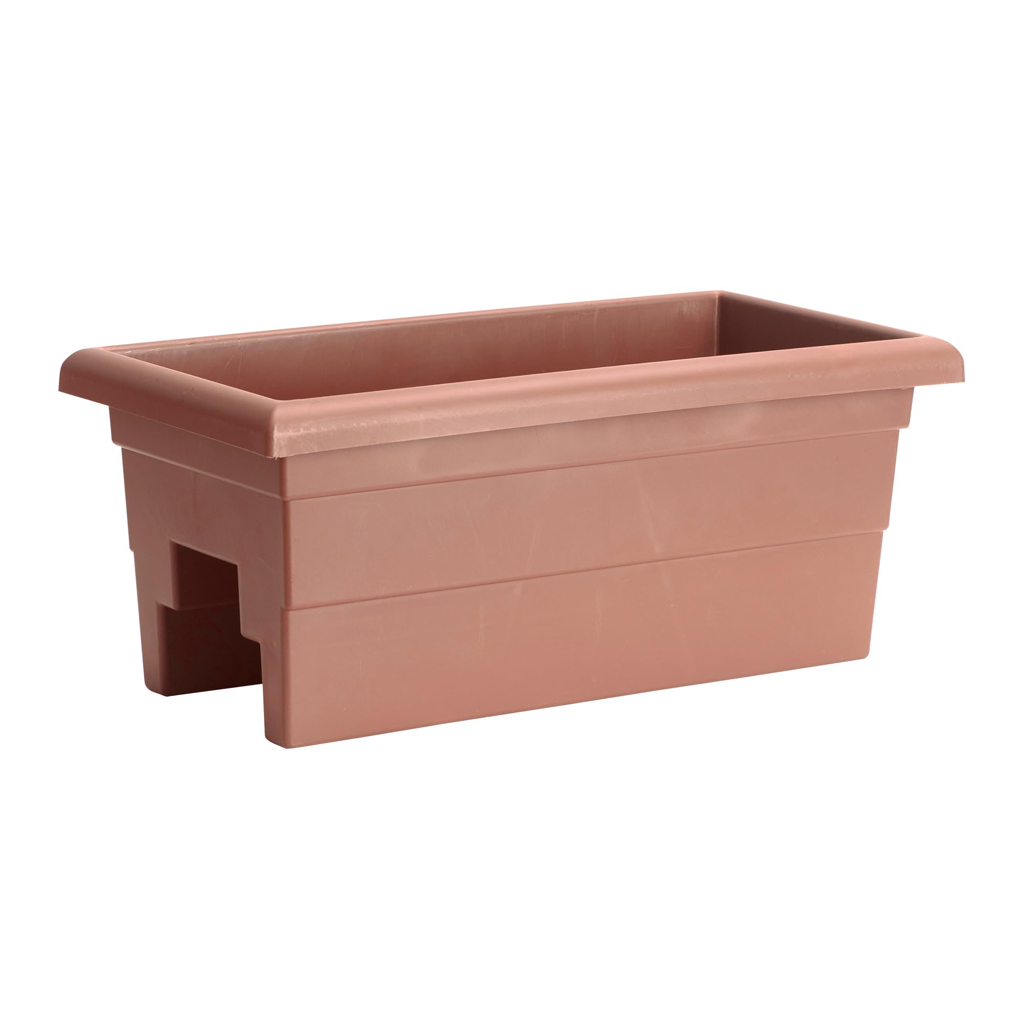 Root & Vessel front view of 24 inch terra planter showing sleek matte finish and fitting benefit