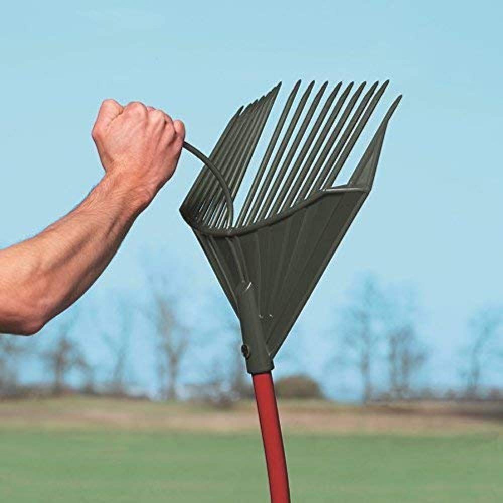 ROOT ASSASSIN bending pole converted into shovel to scoop piles