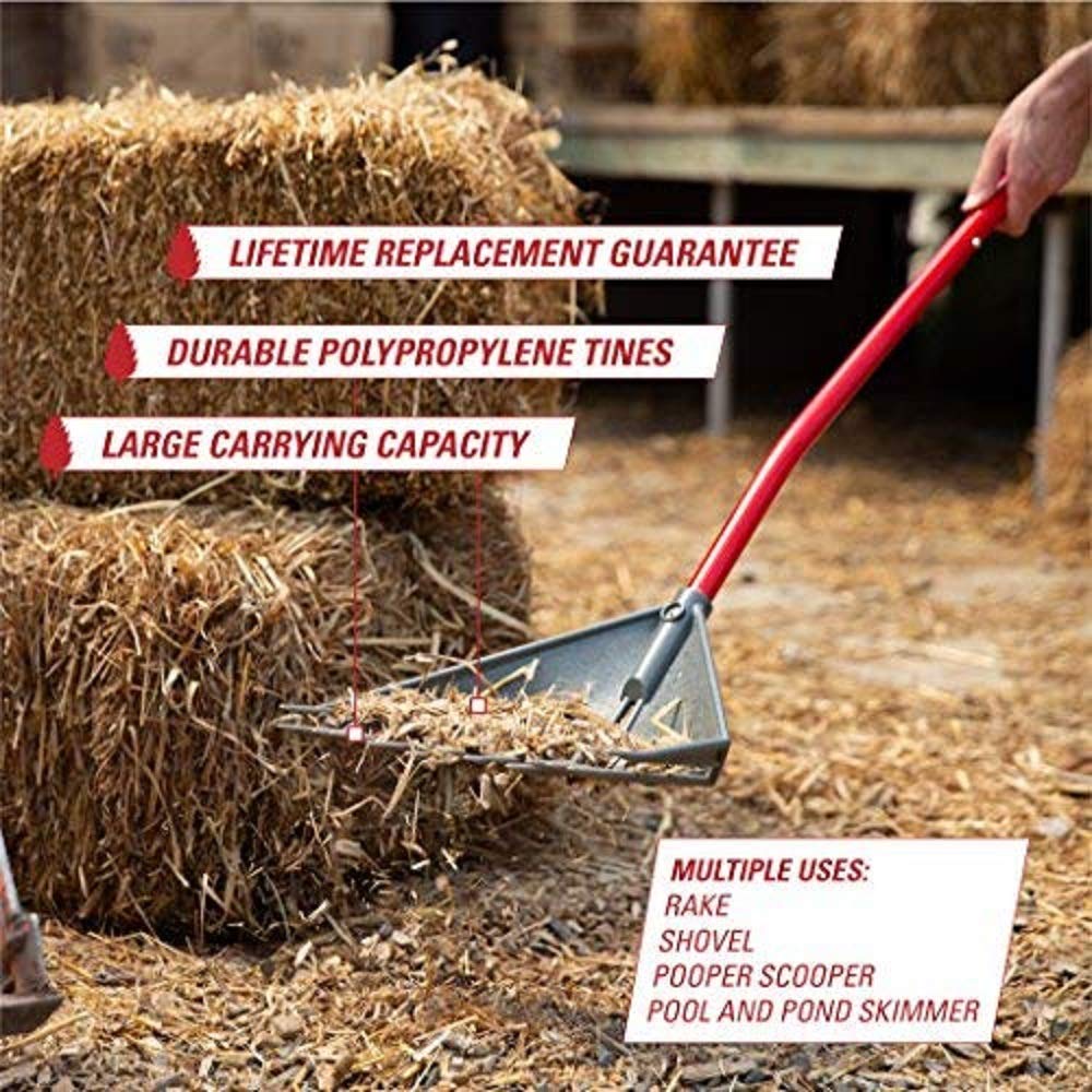 ROOT ASSASSIN raking leaves in a yard to speed up debris collection