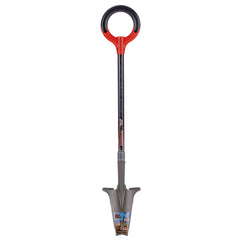 Root Slayer front view showing red perennial shovel and compact blade for precise digging