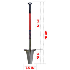 Root Slayer Nomad serrated edge close-up that slices roots with fewer tools needed