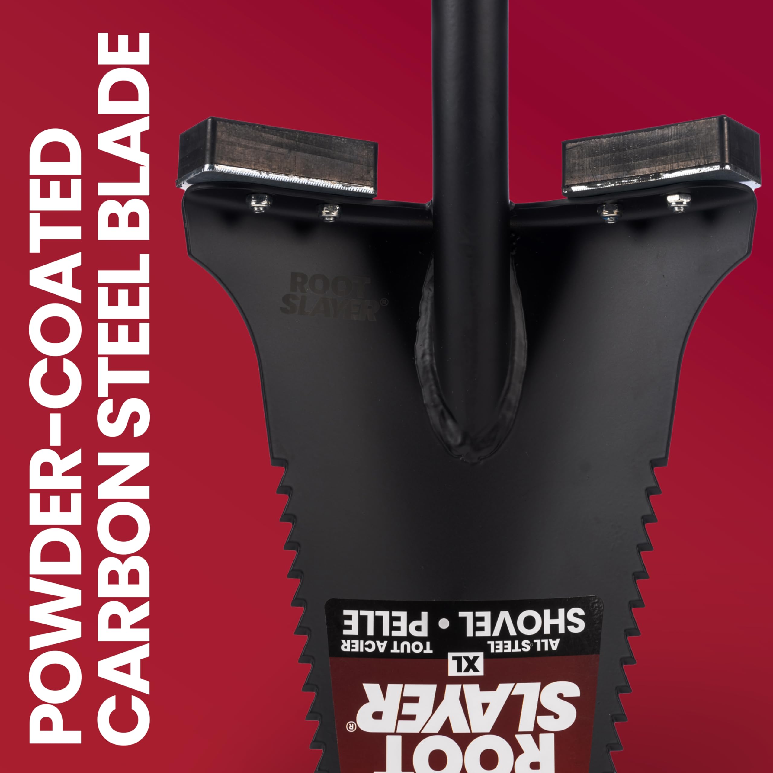Root Slayer RS241 wide foot platform detail for stable downward pressure