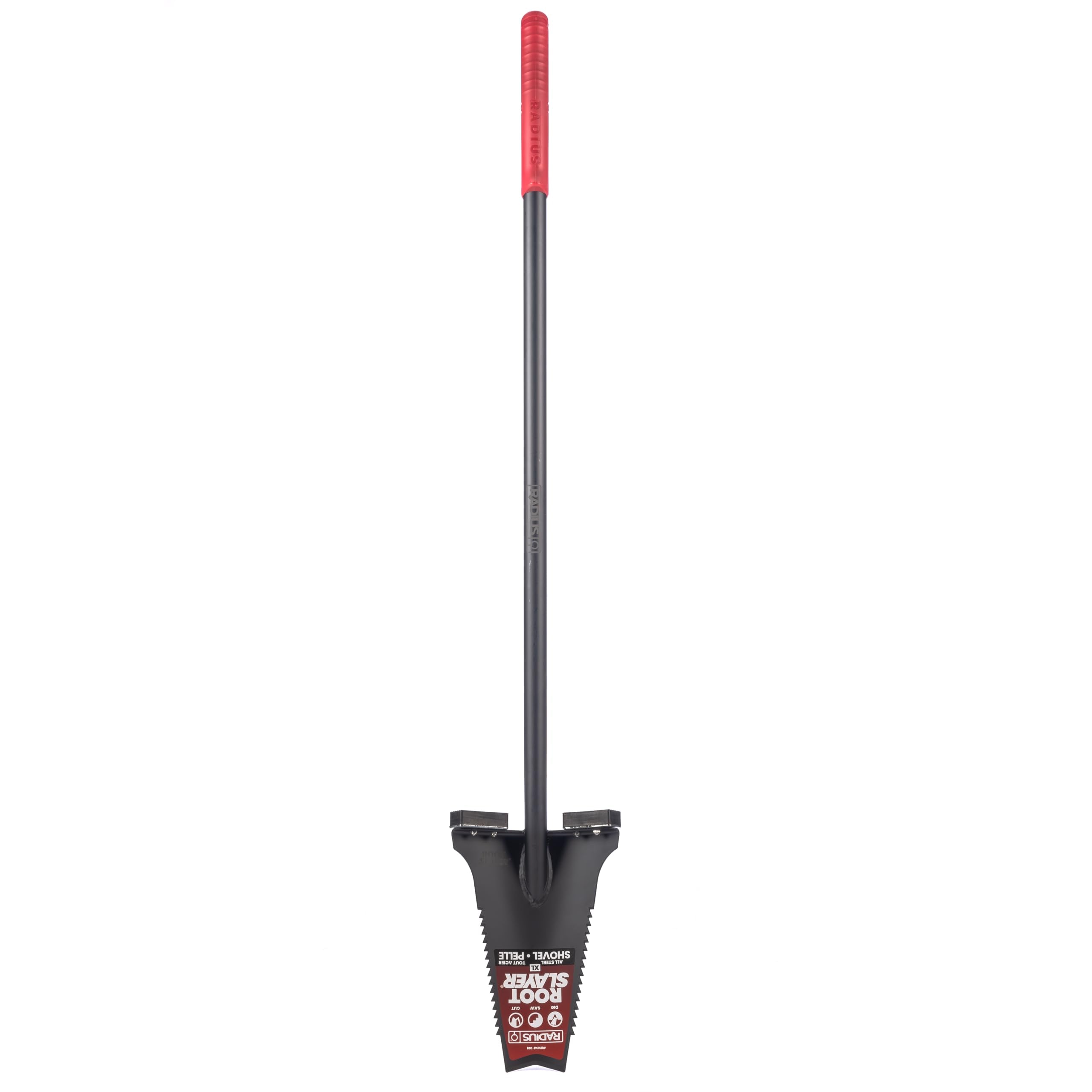 Root Slayer RS241 front view showing full shovel for durable digging
