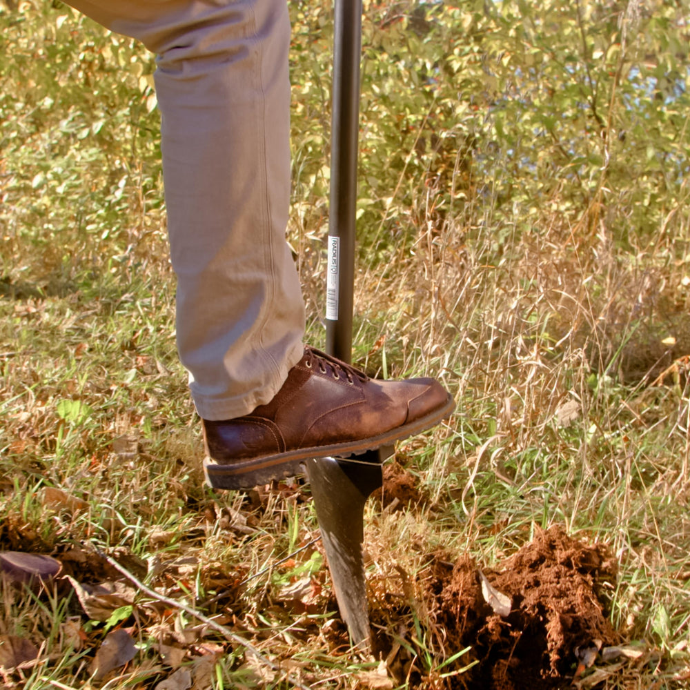 Root Slayer RS241 preparing a garden bed to speed planting work