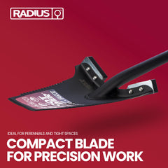 Root Slayer RS241 handle length shown against a person for better leverage