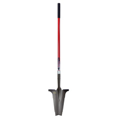 Root Slayer front view showing full shovel and red finish for clear tool identification
