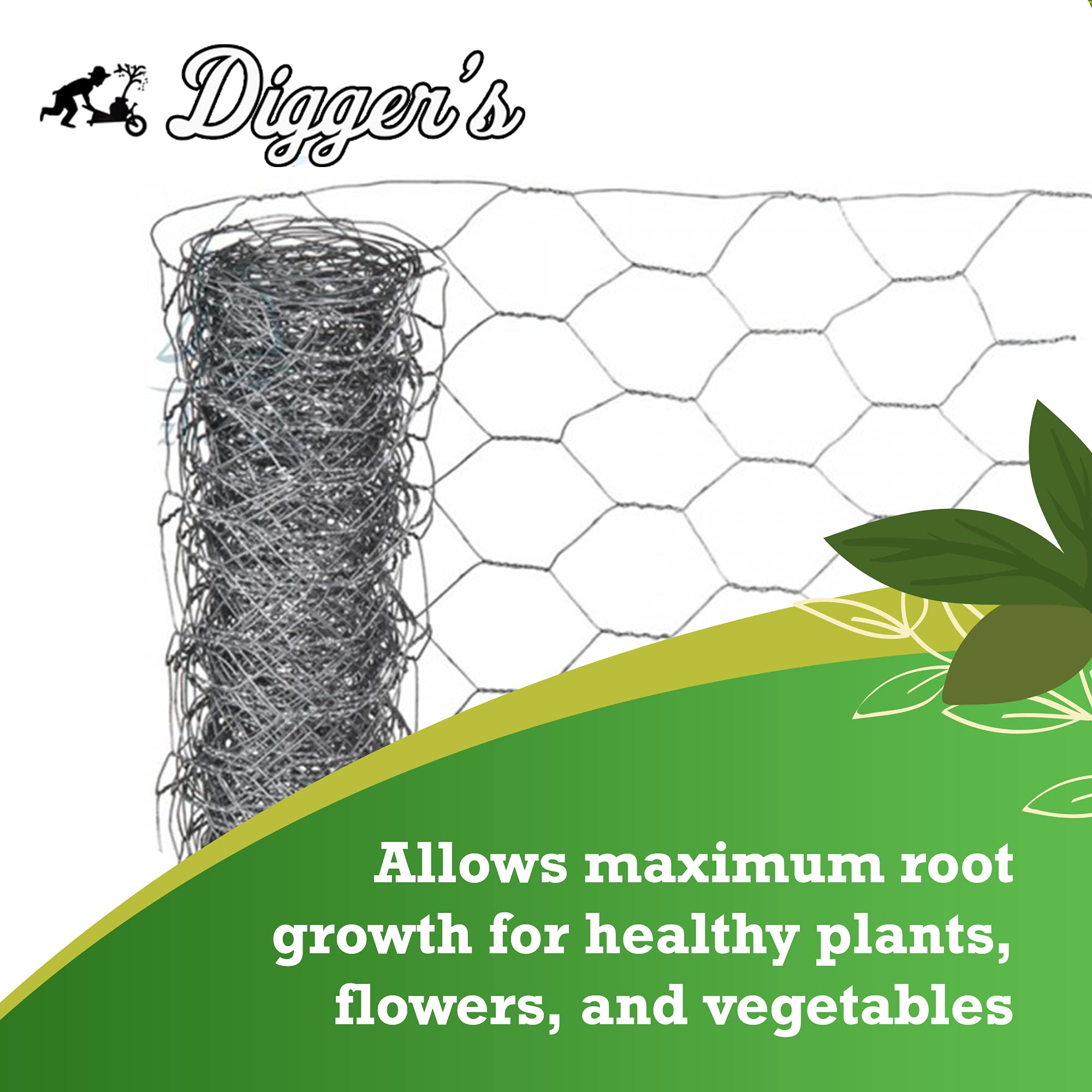 RootGuardTM basket beside a hand and coffee cup showing 3-gallon size advantage