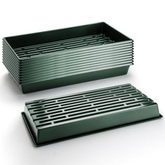 RooTrimmer front view of 1020 tray shows durable dark green flat and capacity
