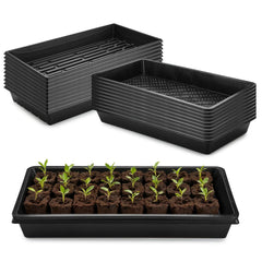 RooTrimmer front view of 1020 flat tray showing sturdy construction and easy stacking