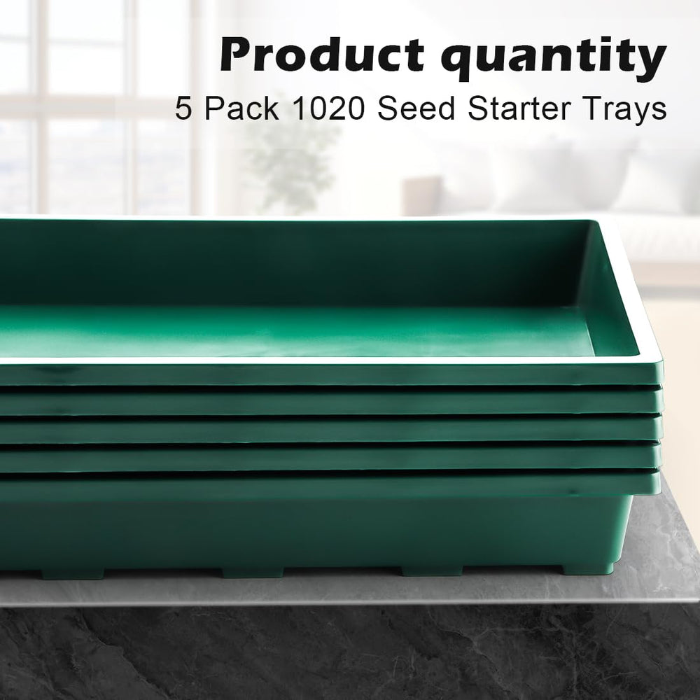 RooTrimmer tray in use with microgreens showing uniform germination and tidy watering benefit