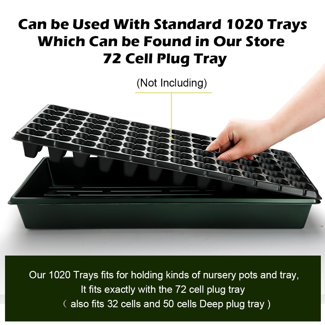 RooTrimmer stacked trays comparing scale and space-saving storage benefit