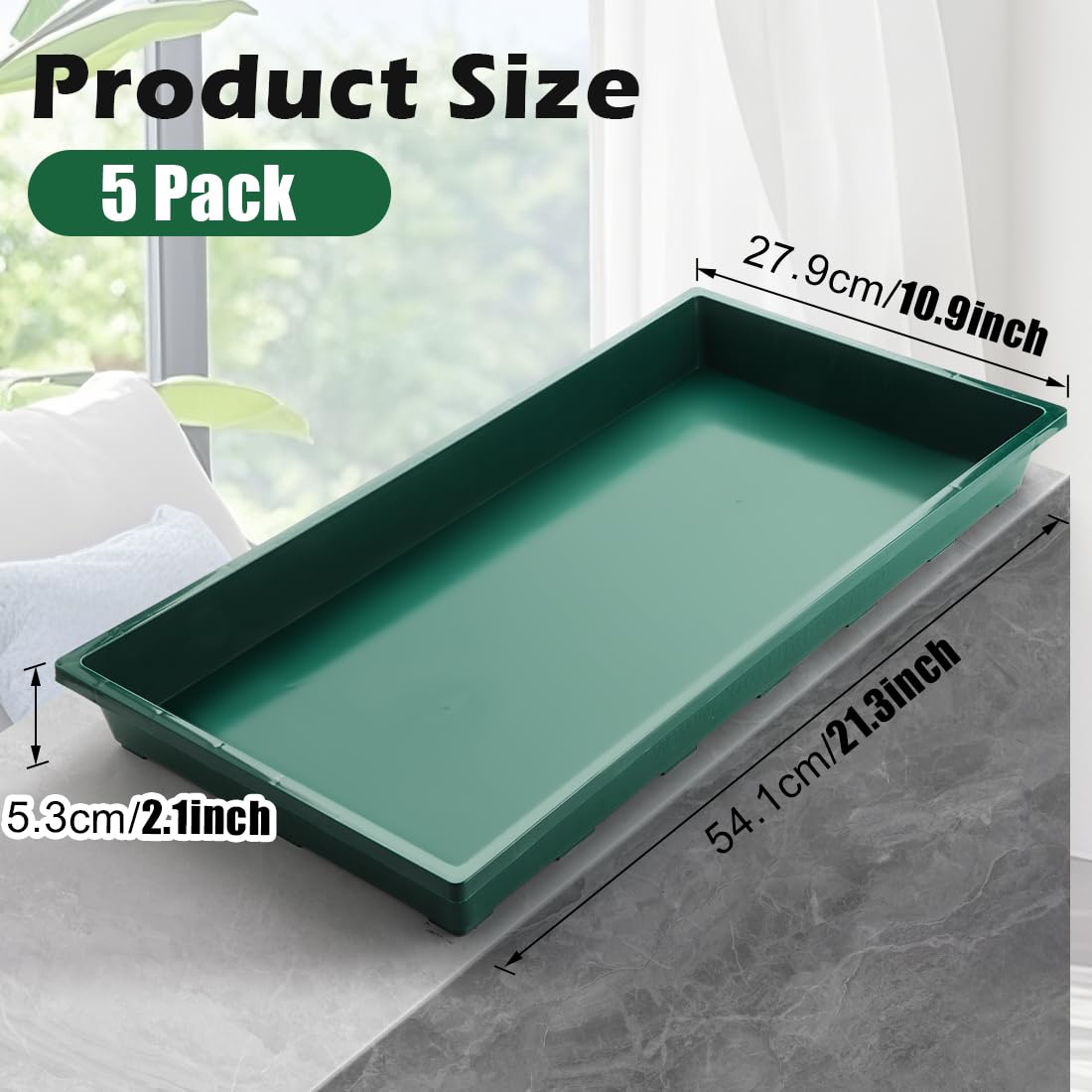 RooTrimmer stacked trays demonstrating space-saving storage and easy organization benefit