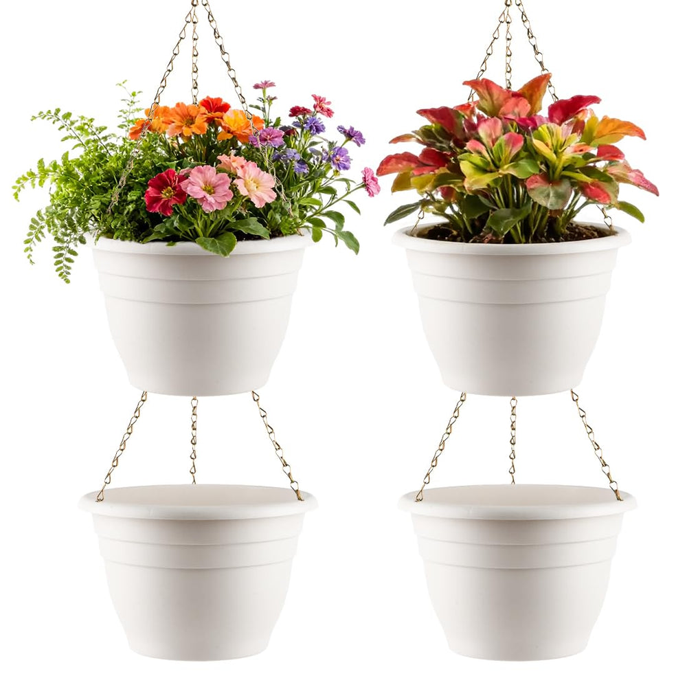 RooTrimmer front view white 10-inch planter showing clean styling and easy installation
