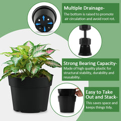 RooTrimmer size comparison of 4, 6, and 8 inch pots for stage-based potting