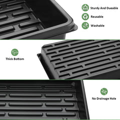 RooTrimmer tray holding a 54-cell plug tray to show exact compatibility