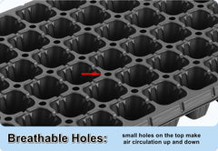RooTrimmer close-up of tray cell walls highlighting thick plastic for long-lasting use