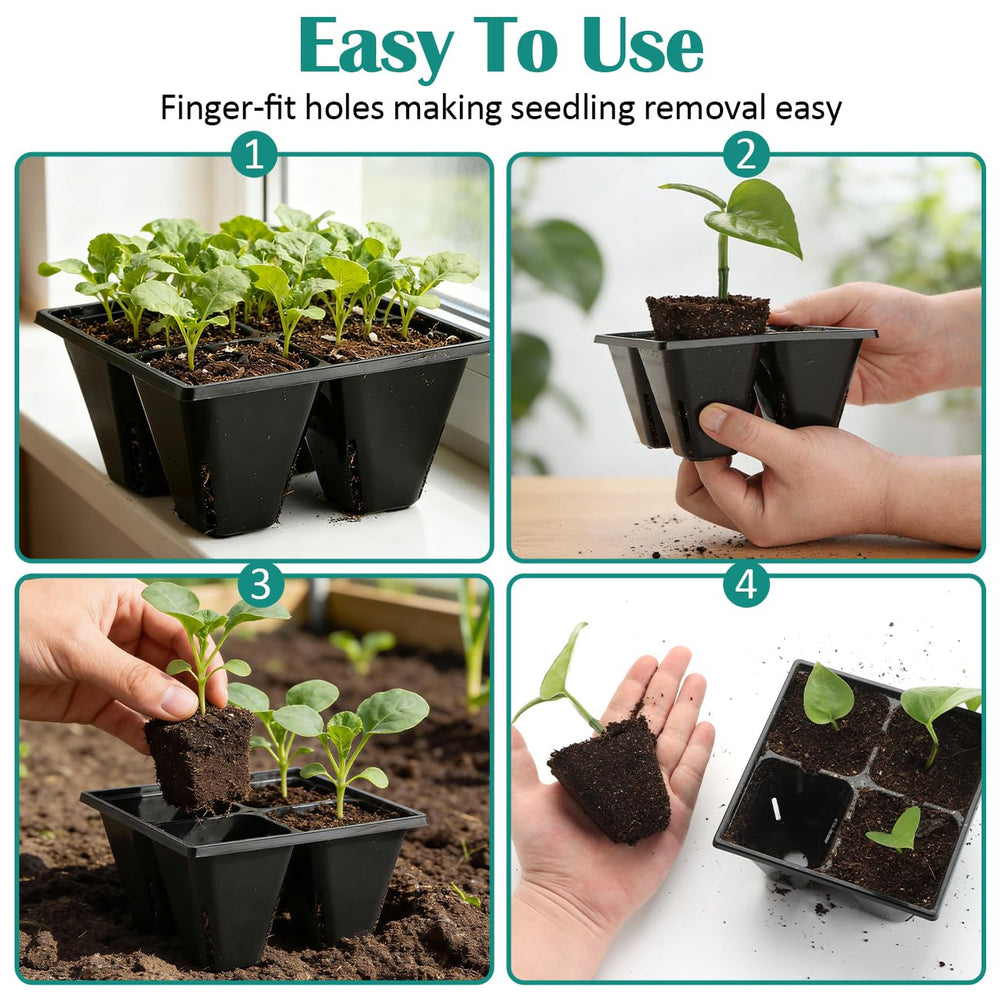 RooTrimmer close-up of cell top illustrating generous planting area and spacing
