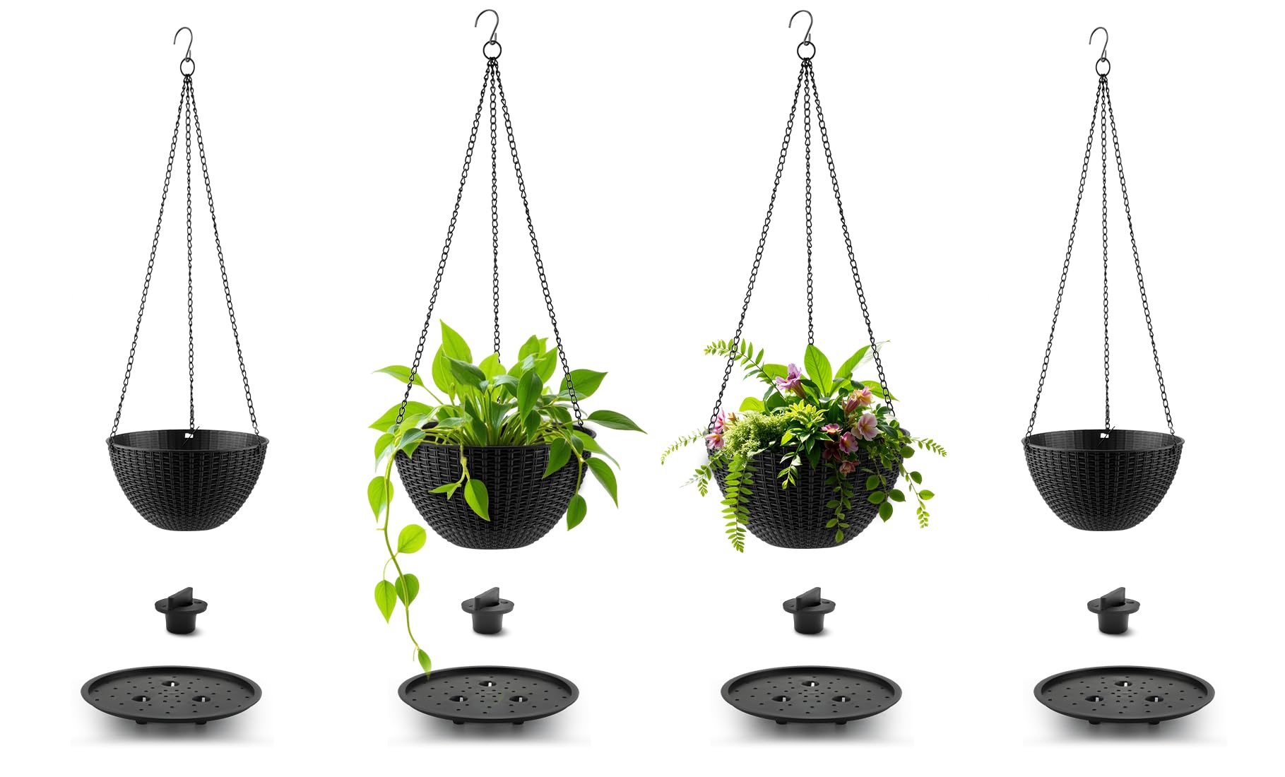 RooTrimmer chains and hooks included for fast hanging and secure installation