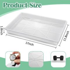 RooTrimmer clear tray side profile highlighting durable BPA-free plastic strength