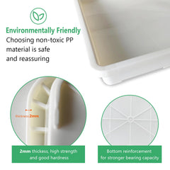 RooTrimmer close-up of tray rim emphasizing spill containment and easy cleaning