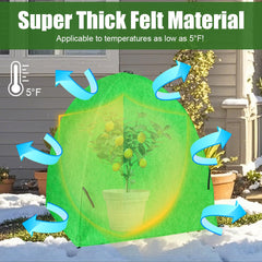 RooTrimmer felt material close-up showing insulation texture for frost defense