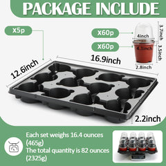 RooTrimmer close-up humidity dome on 4-inch pot preserving moisture