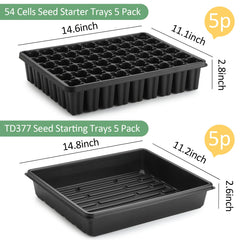 RooTrimmer flat nursery tray top view for easy watering and transport