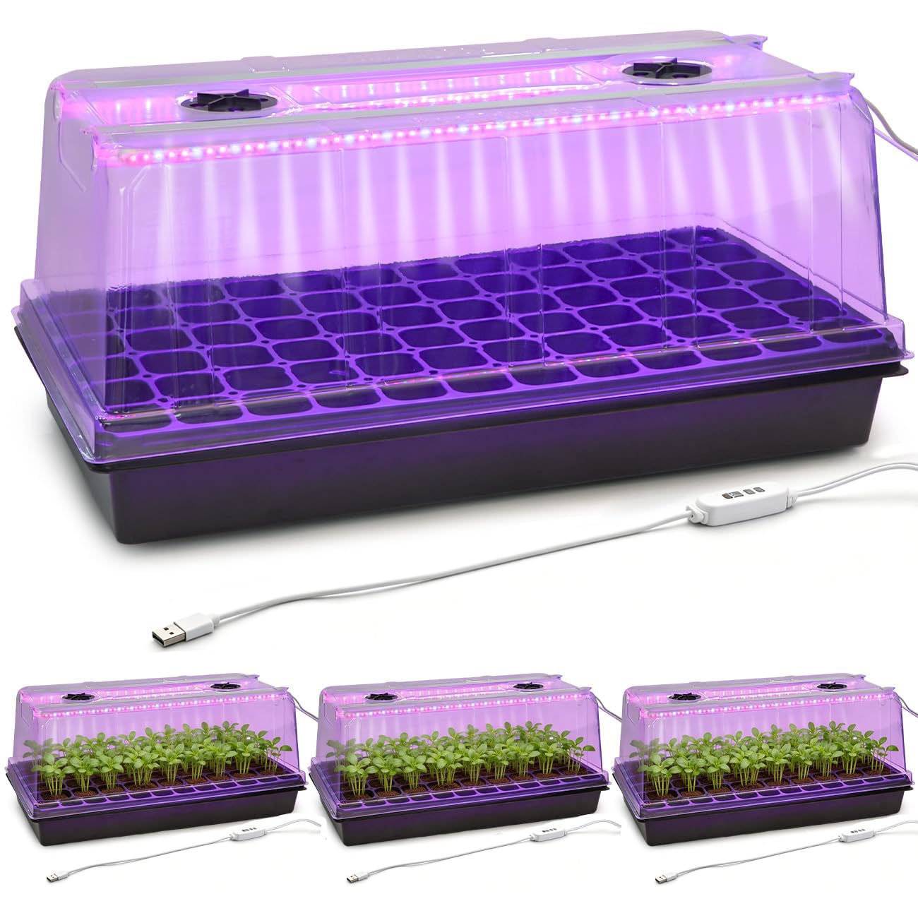 RooTrimmer front assembly of 1020 tray kit showing organized propagation benefits