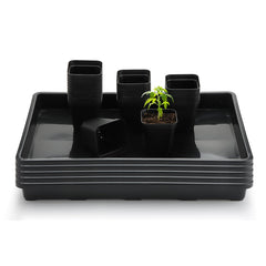 RooTrimmer front packaging with pots and trays, organized for easy setup
