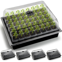 RooTrimmer front pack showing tray and dome for organized seed starting