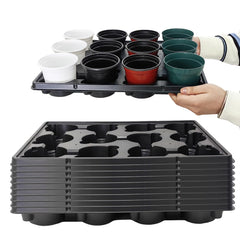 RooTrimmer front view tray shows 12-cell layout and durable build benefit