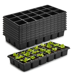 RooTrimmer front view of 18-cell tray showing large cells and 1020 fit benefit