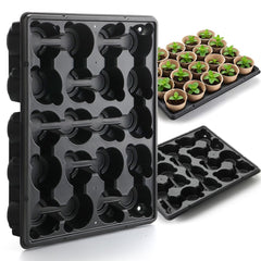 RooTrimmer front view showing all 20 cells and organized pot support