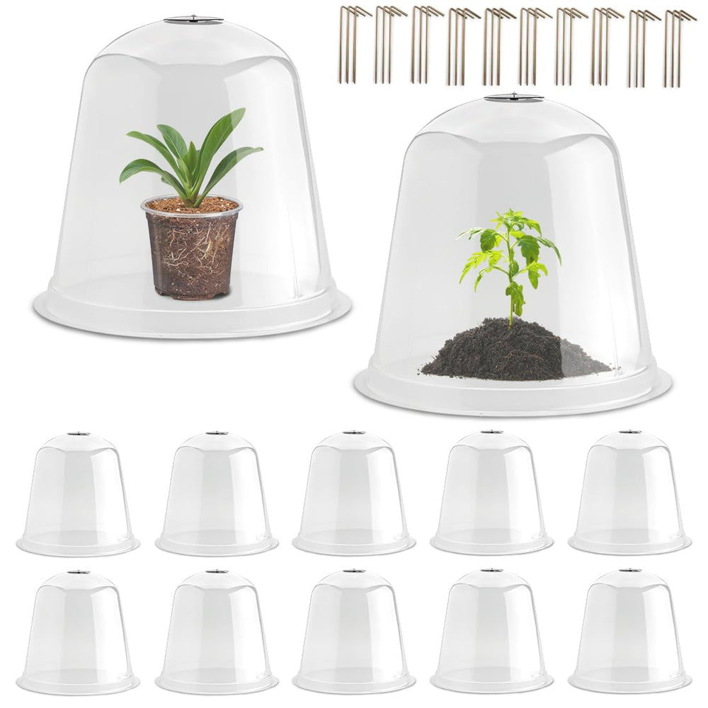 RooTrimmer front view clear cloche showing full coverage and visibility benefit
