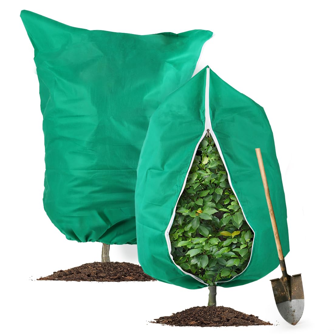 RooTrimmer front view showing full-tree protection and easy setup