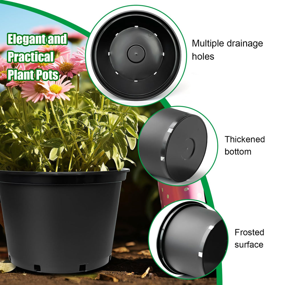 RooTrimmer maceta en uso con planta interior para ahorro de espacio
