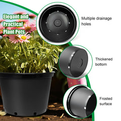 RooTrimmer maceta en uso con planta interior para ahorro de espacio