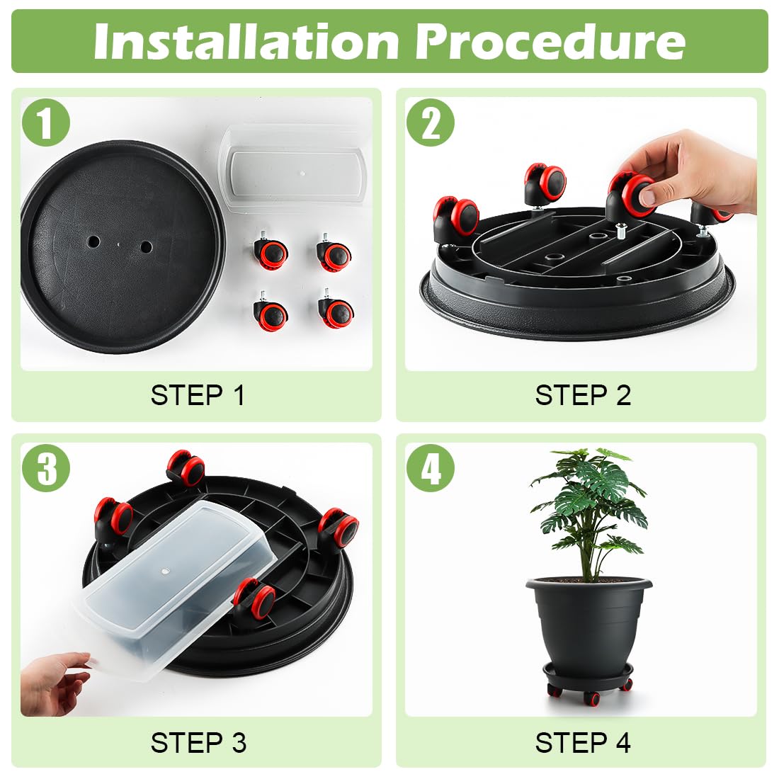 RooTrimmer detached saucer showing removable catch tray for easy water removal