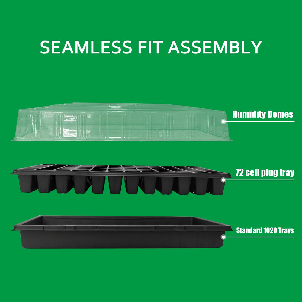 RooTrimmer tray next to hand showing scale and heavy-duty strength