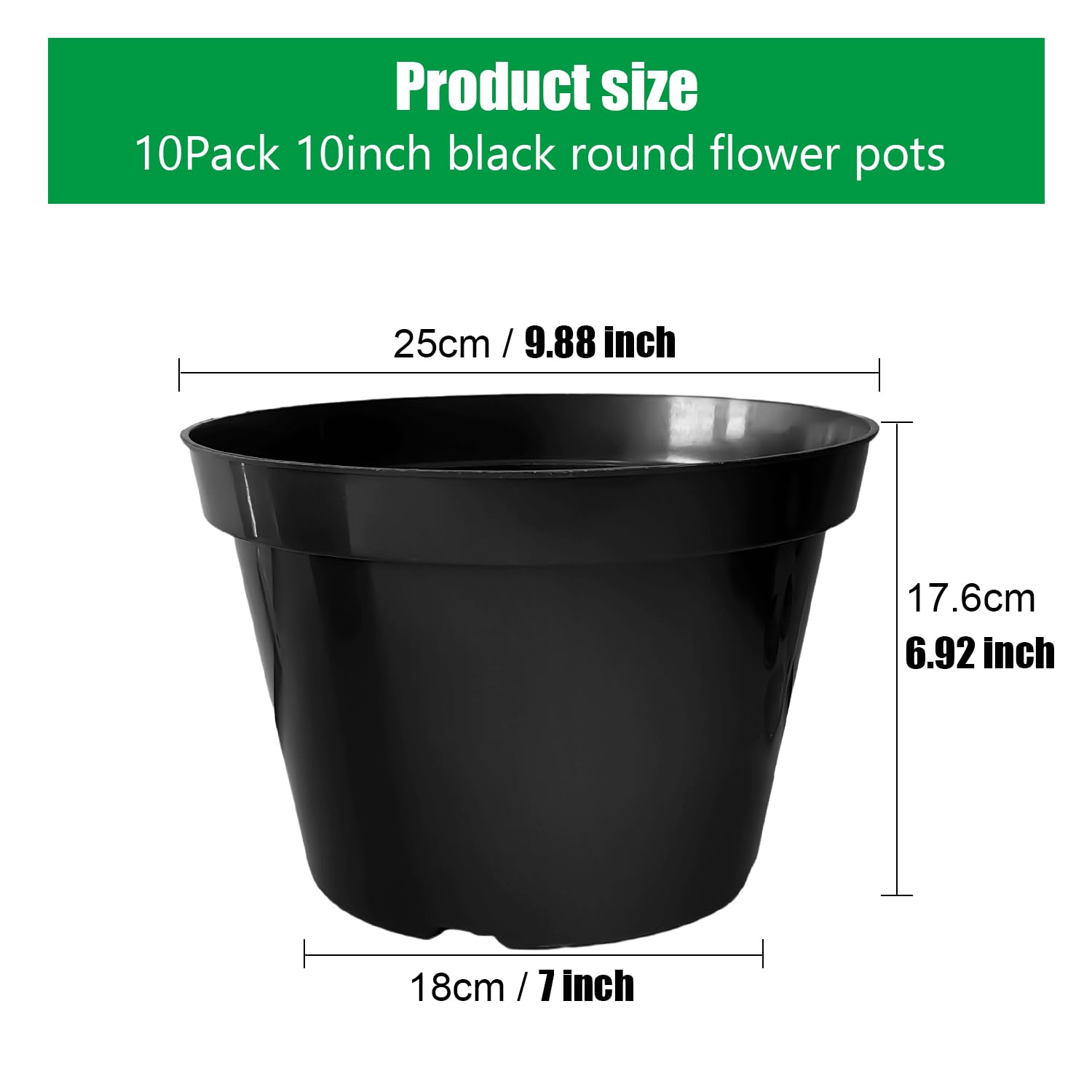 RooTrimmer hand holding pot to show size and convenient portability