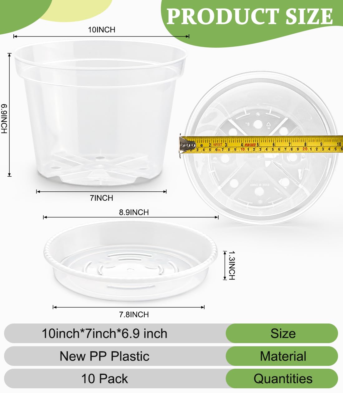 RooTrimmer close-up of transparent wall and reinforced rim showing durability benefit