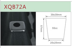 RooTrimmer side profile displaying 2.36 inch depth for improved root development