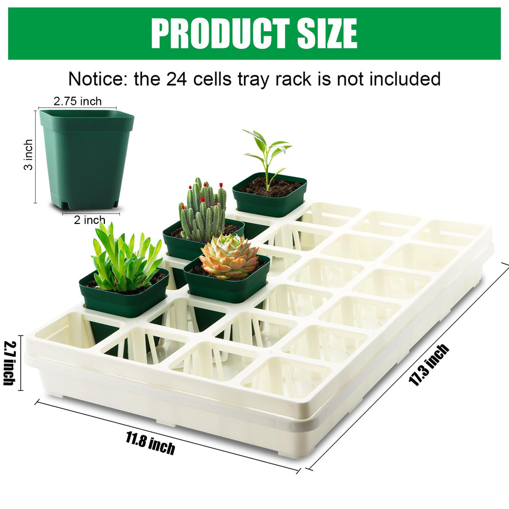 RooTrimmer side profile displaying tray depth and strength to support wet soil