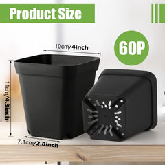 RooTrimmer side profile highlighting 4 inch top and 4.3 inch height durability