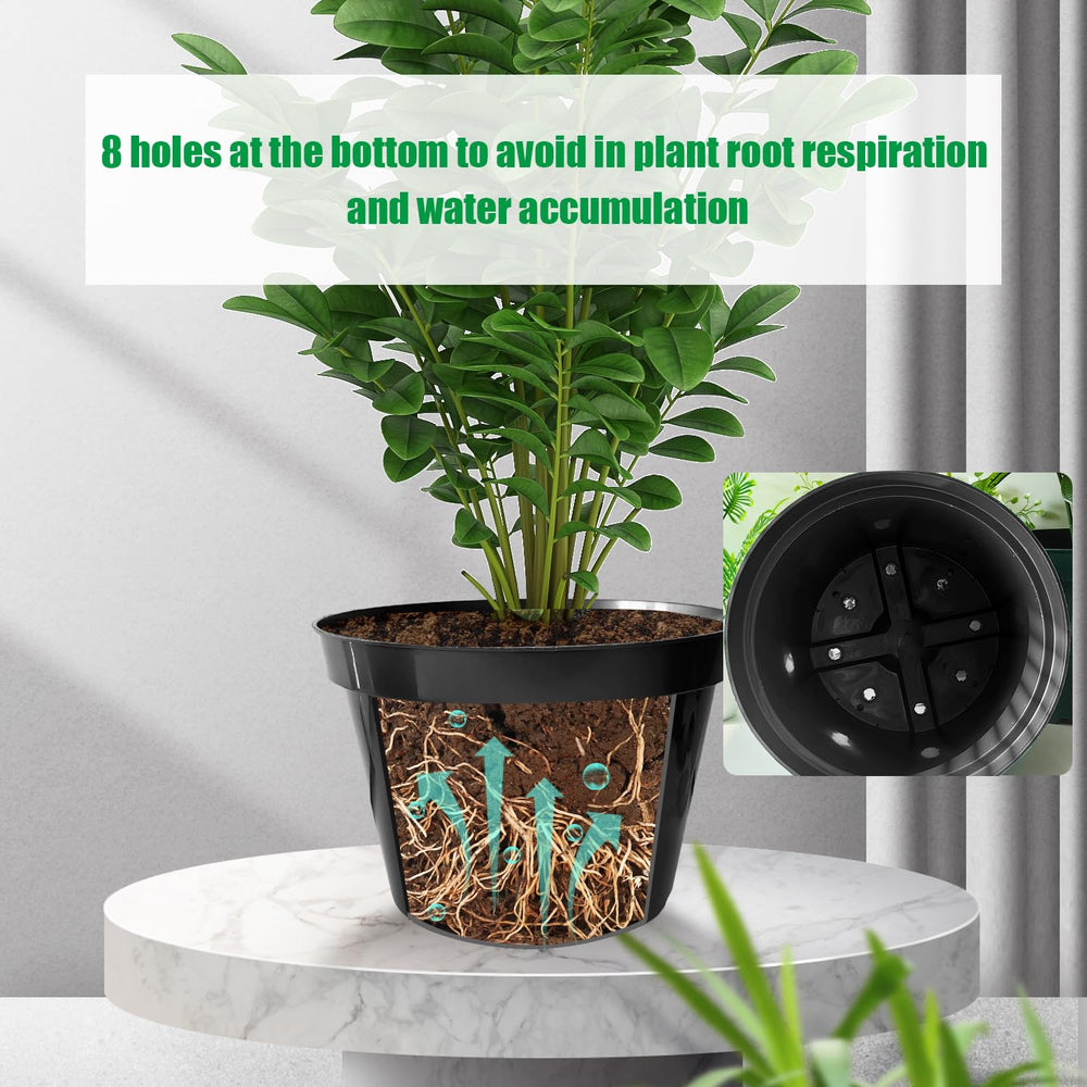 RooTrimmer side profile highlighting drainage holes that prevent waterlogging