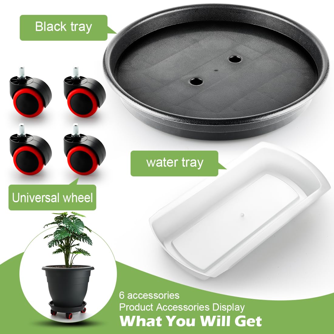 RooTrimmer pot next to a foot for scale showing true 15.7-inch planter capacity