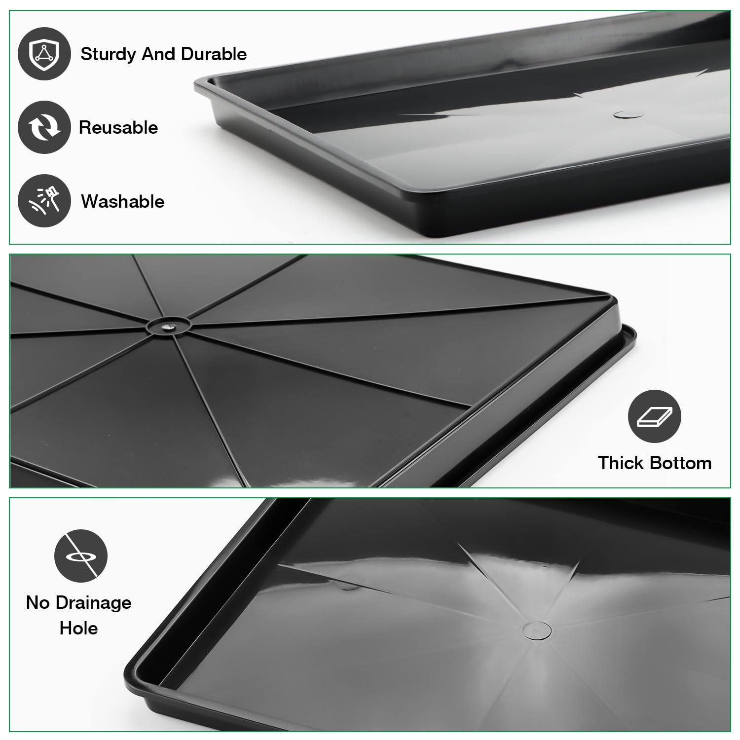 RooTrimmer tray held in hand showing lightweight, easy-to-move design